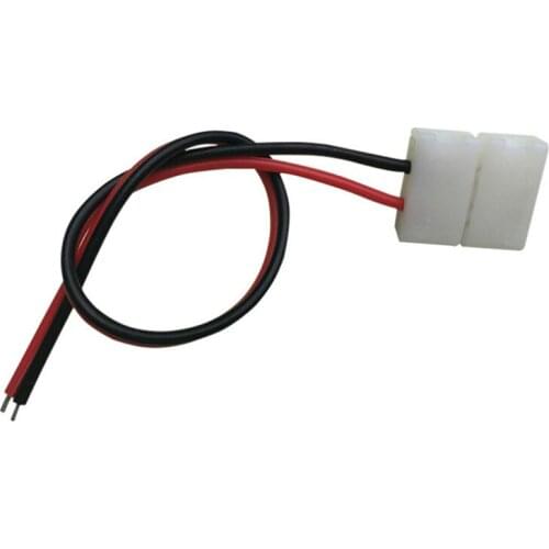 5pcs/lot Electrical Connect Splice 2-Pins Power Connector Adaptor for 5050 Led Strip Wire with PCB 10mm