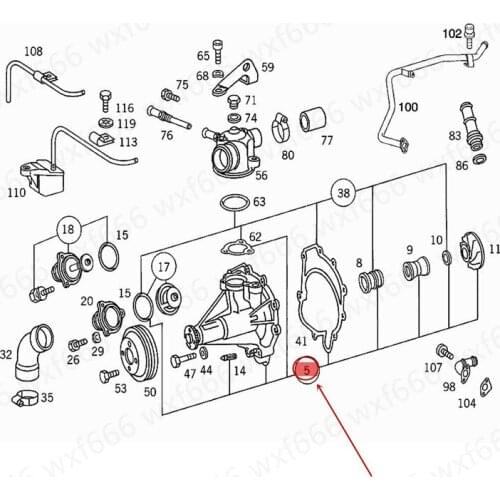 Car Cooling water pump E 400mer ce des- be nzE 500 Engine water pump Coolant pump Electronic water pump Circulating pump