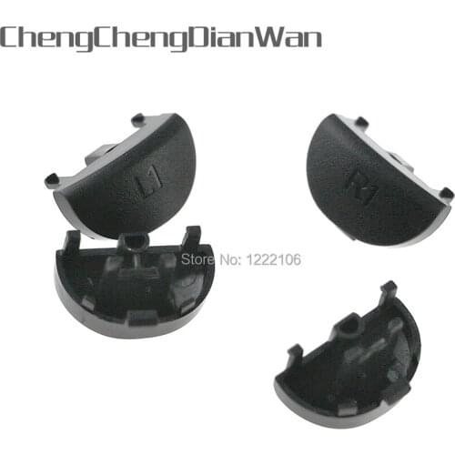 ChengChengDianWan Black JDS-030 JDM-030 JDS030 JDM030 for Playstation 4 PS4 Buttons Controller L1 R1 Trigger Button 3sets/lot