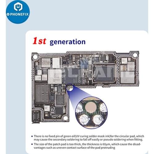 Mechanic Patch Point Spot Welding Lug Fixing for Phones Motherboard BGA Chip Repair Unique Jumper Wire Solder Point Pad