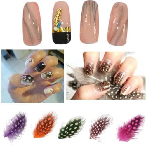 Fashion Feather Nail Art Water Transfer Decals Sticker French Tips Decor Drop Shipping