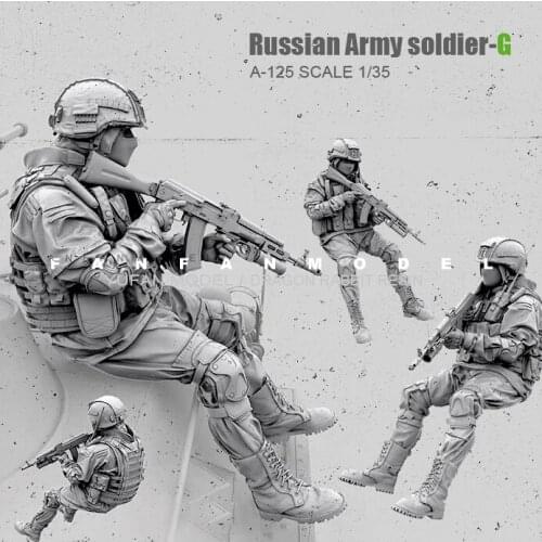 1/35(50mm) Resin Figure Kits Russian Modern Special Forces soldier self-assembled A-125