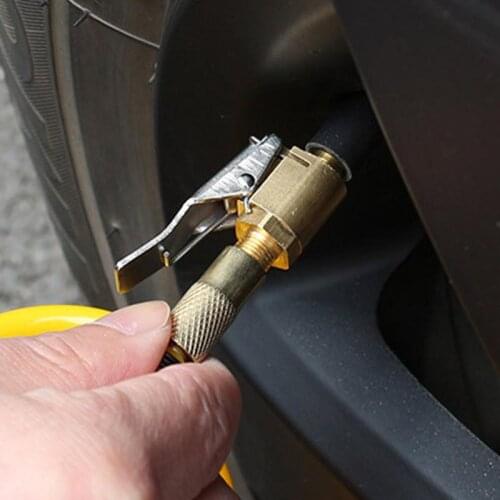 Car air pump thread nozzle adapter car pump accessories fast conversion head clip type nozzle