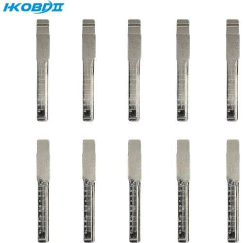 HKOBDII 10/50/100 pcs Uncut HU64 for Mercedes Benz C E #20 NO.20 Blade 20 2-in-1 LiShi Car Key Blade with Scale With Marks