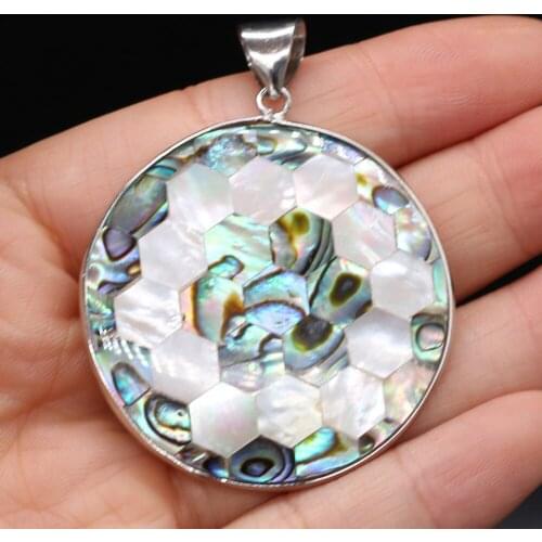 Natural Mother of Pearl Shell Charms Pendants for Jewelry Making DIY Accessories Fit Necklaces Earring Women Gifts Size 40x40mm