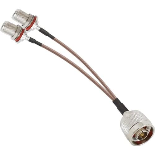 N Male to Duale N Female Low Loss RG316 N Type Splitter Radio WIFI cable For 4G LTE Cellular Amplifier Cell Phone Signal Booster