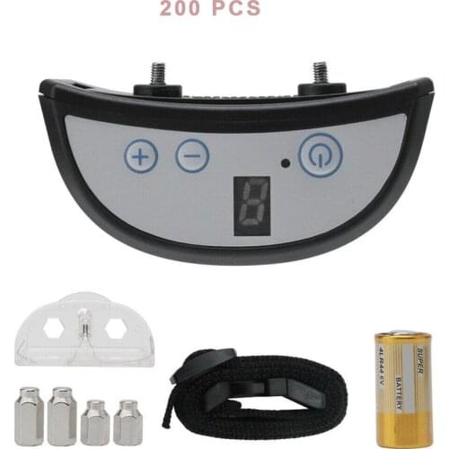 200Pcs/Pack Adjustable 1-7 Level Sensitivity LED Display Anti Bark Collar Control Training DHL22kg
