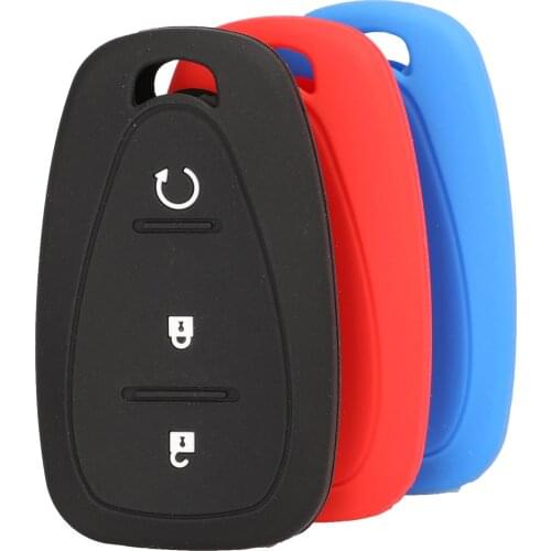 Bilchave 3 Buttons Remote Car Key Silicone Cover Case Fob For Chevrolet Cruze Spark Camaro Volt Bolt Trax Malibu Holder Styling