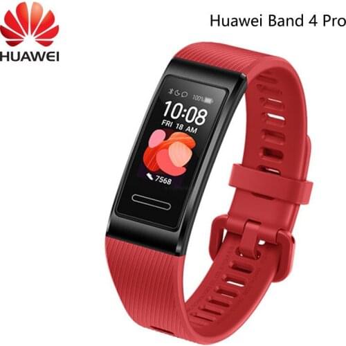100% New Huawei Band 4 Pro GPS Smart Band 0.95' Colorful Dial SpO2 Blood Oxygen Proactive Health Monitoring Sport Smart Bracelet