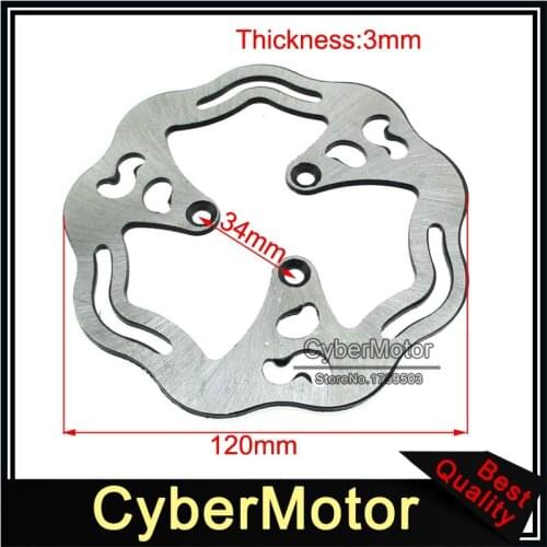 120mm Brake Disc For 33cc 43cc 49cc Gas Electric Scooter Moped Pocket Bike