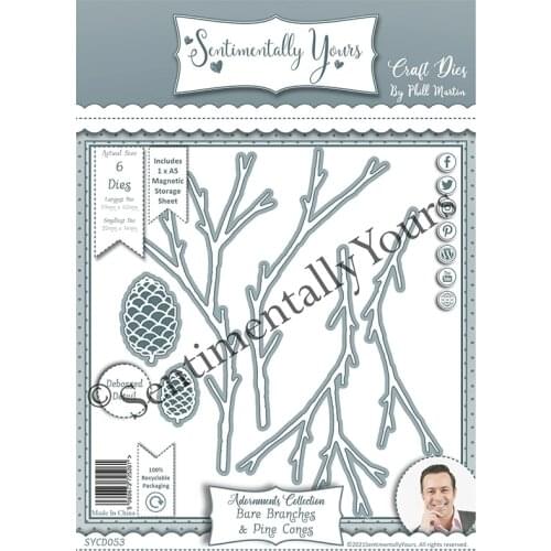 CH 2021 New Arrival Branches Stencil Metal Cutting Dies For Scrapbooking Practice Hands-on DIY Album Card Handmade Tools