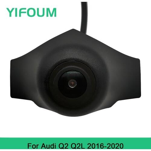 YIFOUM HD CCD Car Front View Parking Night Vision Positive Waterproof Logo Camera For Audi Q2 Q2L 2016 2017 2018 2019 2020