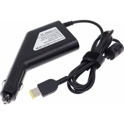DC Power Car Adapter Charger 20V 4.5A For Lenovo X230s X240 X240s X250 X260 X270 Laptop Power Supply 90W Input DC11-15V max 10A