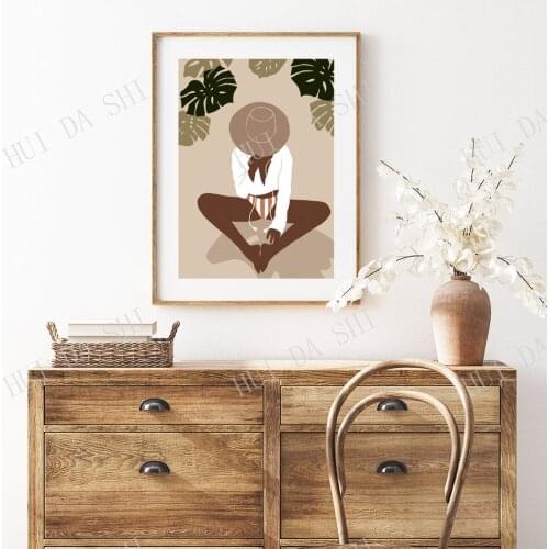 Woman Print, Female Printable Wall Art, Digital Print Neutral Wall Art, Boho Decor, Abstract Art Print, Minimalist Print