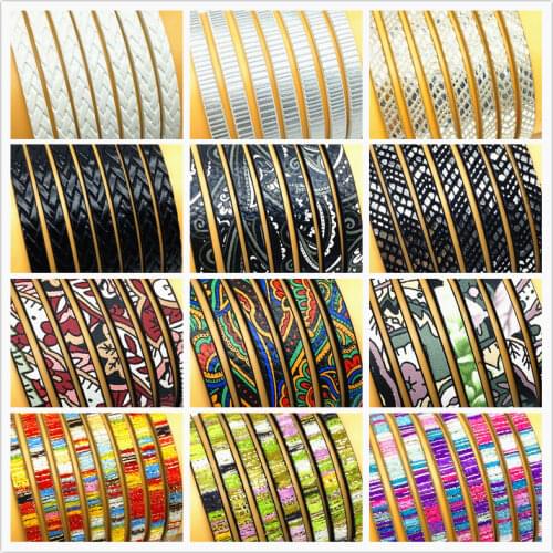 1piece 1.2 meters 5mm Bracelet PU Rope Leather Cord for Fashion Bracelet Design Jewelry Making DIY