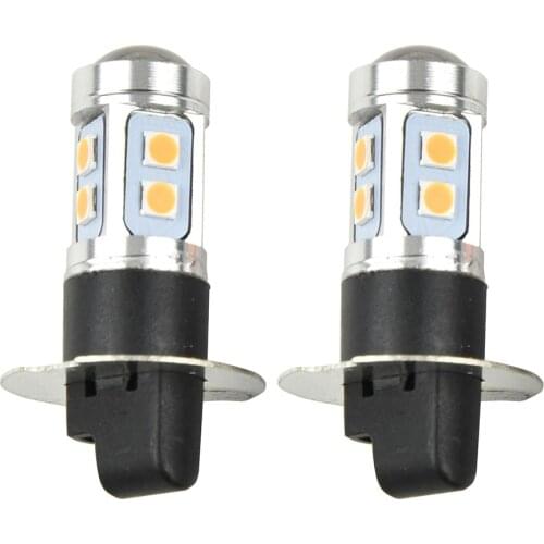 2x NEW H3 100W High Power LED 3000K Yellow Fog Light Driving Bulb DRL Accessori Auto Car Headlight Fog Lamp