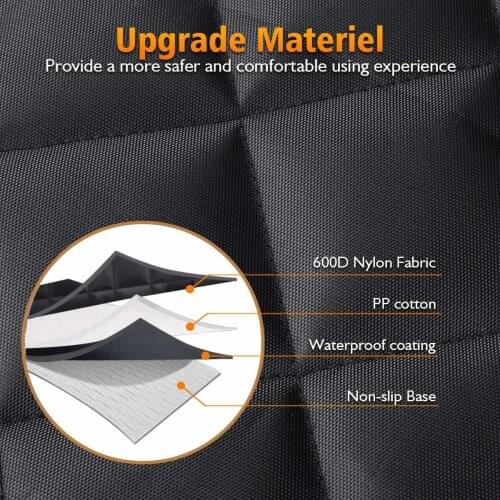 Dog pad hammock cover with seat belt for Dodge car