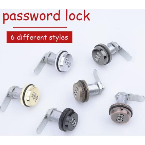 Combination Cam Lock Security Locks Bright Chrome Zinc Alloy Password Coded Lock for MailBox Cabinet Lockers