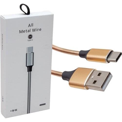 POWERMASTER PM-3799 TYPE-C METAL BRAIDED DATA AND CHARGER CABLE