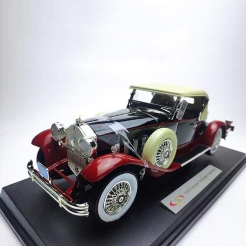 Diecast 1/18 Antique Classic Car Collection Alloy Vehicle Model Static Adult Souvenir Decoration Toys Ornaments Display Gift