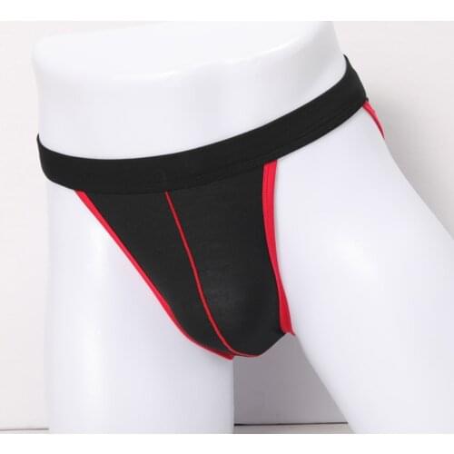 Sexy Underwear Men Jockstrap Mid Waist Gay Mans Underpant Bikini Men Briefs Male Lingerie Panties U Convex Pouch Underpants A50