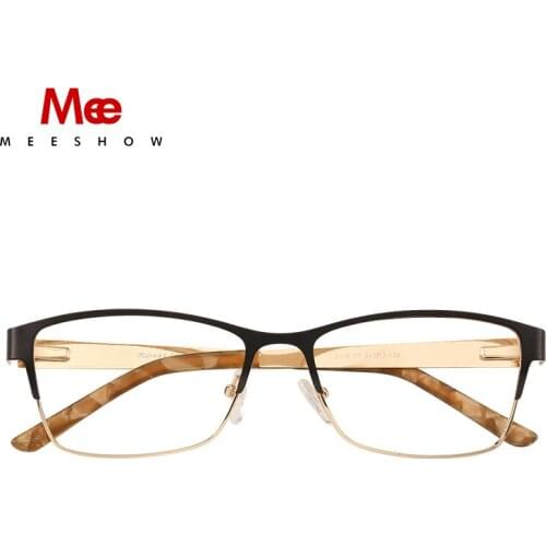 MEESHOW Reading Glasses Men Women Stainless Steel Frame Eyeglasses Lunettes Lesebril Fashion Reading Glasses M6901