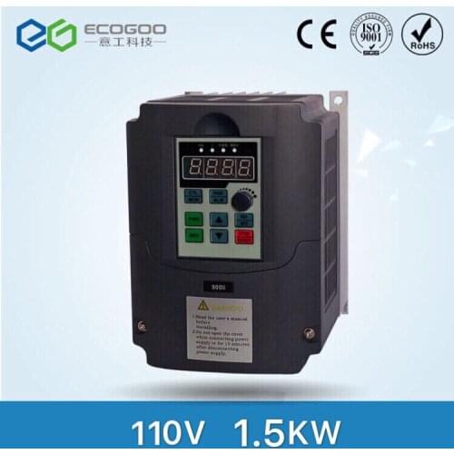 110V 1.5kw VFD Variable Frequency Drive Inverter / VFD Input 1or3HP 110V Output 3HP 110V frequency inverter