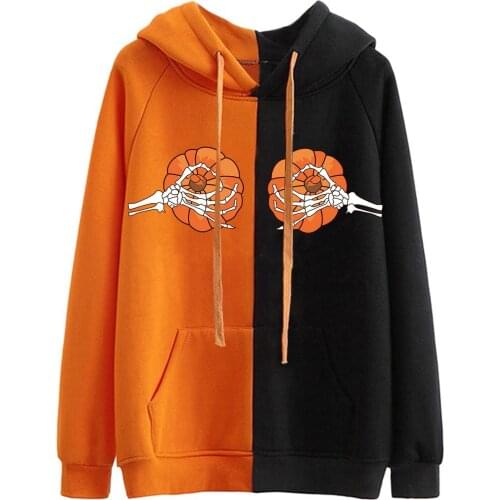 Death Note Mens Halloween Pumpkin Printed Hoodies Fashion Black Orange Stitch Hoodie Men Autumn Loose Sweatshirt Tokyo Revengers