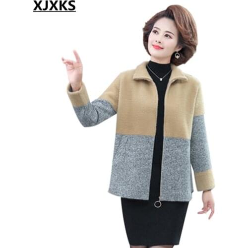 XJXKS Women's Coats With Zippers