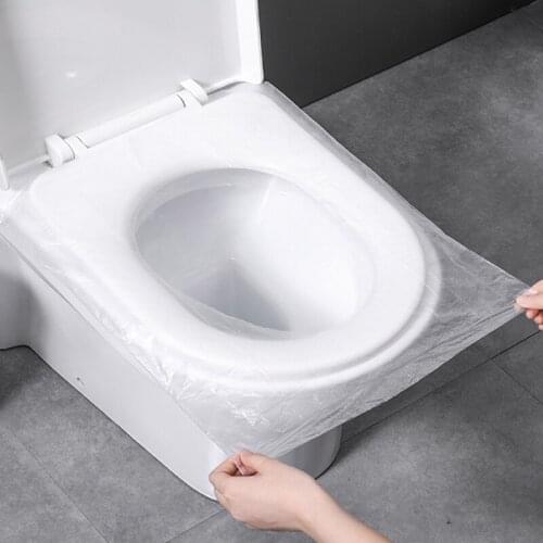 50pcs Travel And Travel Portable Waterproof Bacteria-Resistant Disposable Toilet Cushion Thickened Maternal Postpartum Toilet
