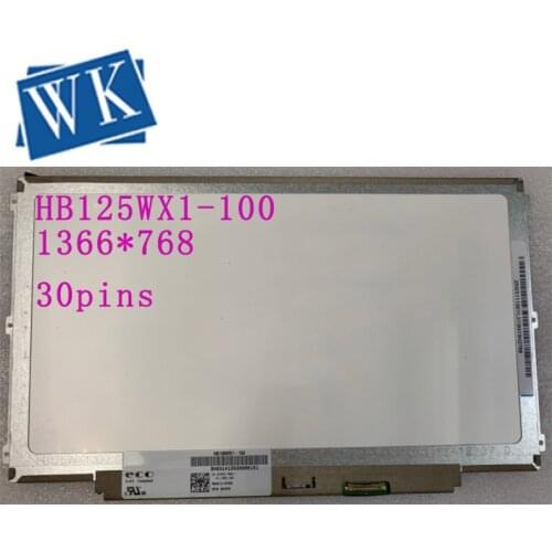 Free shipping! HB125WX1-100 HB125WX1-201 LP125WH2-TPB1 B125XTN03 For Dell E7240 HP 820 G2 LCD Screen (1366*768) EDP 30Pins