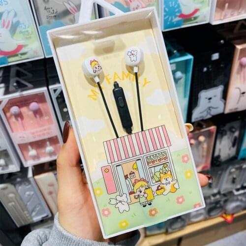 Bluelans Carton Earphone Wired Stereo ABS HD Mobile Phone Earbud For Most Phones Tablets MP3 MP4