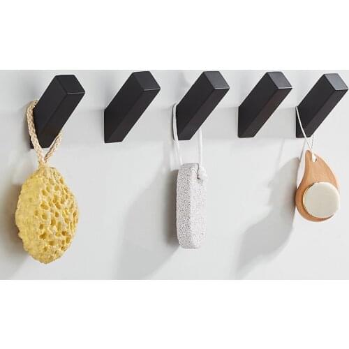 Black Robe Hook Wall Hook Towel Hook for Bathroom Coat Hook Rustproof Hook Hanger Clothes Hangers for Kitchen Hardware Bathroom