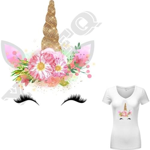 Flower Patches Cute Iron On Patch T-shirt Dresses DIY Accessory Gils Clothes Patches Heat Transfer Appliqued