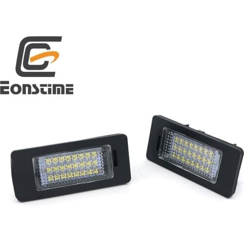 Eonstime 2Pcs LED License Lights SMD 6000K Number Plate Light for BMW E82 E88 E90 E92 E93 E39 E60 Sedan M5 E70 X5 E71 E72 X6
