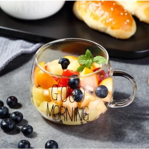 Coffee Glass Mug Drinks Dessert Breakfast Milk Tea Coffee Cup Drinks Dessert Breakfast Colour Handle Drinkware Couple Gifts