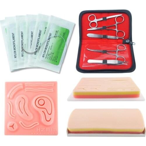 Quality Medical teaching aids 3D suture module wound skin suture model deep suture education instrument set
