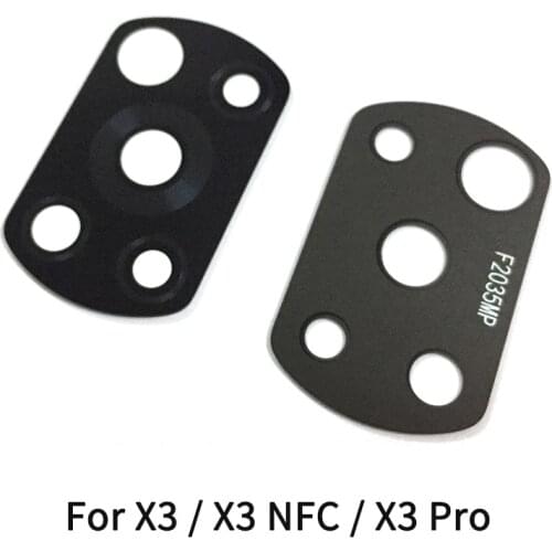 10PCS Camera Lens For Xiaomi POCO X3 / X3 NFC Back Rear Camera Glass Cover With Adhesive Sticker Repair Parts