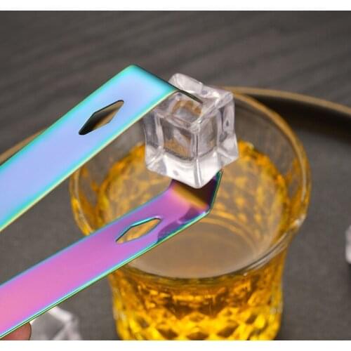 Stainless Steel Ice Clip With Smooth Edge Sugar Clips For Tea Party Coffee Bar Buffet Bar Cocktail Clip Tartar Food Tongs