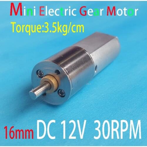 Small Electric Motors Toy Motors DC 12V 30RPM Motor Gear Box Motor
