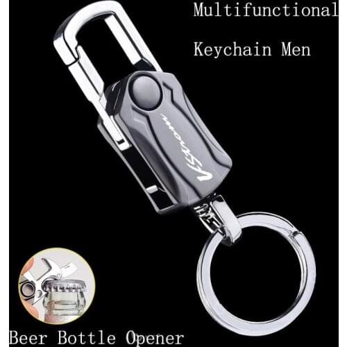 Keyring Metal motorcycle Leather Key Ring Keychain Accessories For SUZUKI VSTROM DL250 DL650 V-Strom DL1000 DL 650/XT 1000/XT