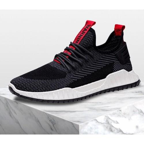 Mens shoes sports shoes flying shoes casual breathable non-slip comfortable spring 2021 new lightweight