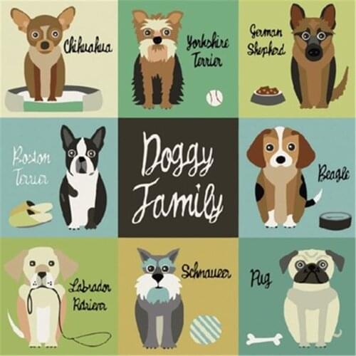 The World Of Dogs 40x50cm Butterfly Leaf House Diy Painting By Numbers Landscape Acrylic Paints Canvas Drawing Handpainted Kits