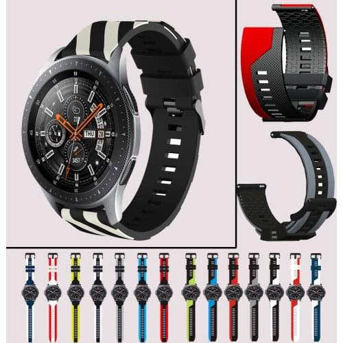 New Stripes Watch Bracelet Belt Woman men Watchbands Silicone Strap Watch Band 20mm 22mm Multicolor Watch Easyfit Wrist Bands