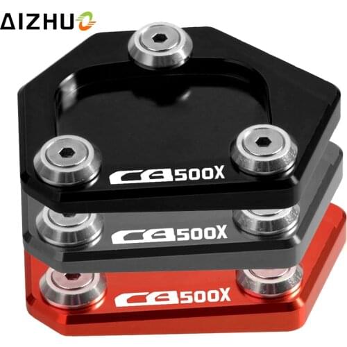 Motorcycle Sidestand Kickstand Foot Plate Pad Enlarge Extension For Honda CB500X CB500 X CB 500 X CBR500R CBR 500R 2013 2014 15