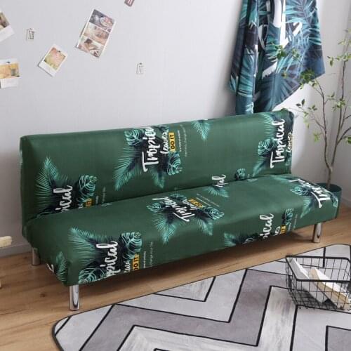 Folding Sofa Bed Cover All-wraped Folding Sofa Bed Cover Soft Skin-friendly Stretch Couch Towel Sofa Without Armrest