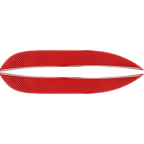 Fog Light Lamp Eyebrow Cover Trim Sticker Carbon Fiber for Honda FIT JAZZ 2014 2015 2016 2017 2018 2019 2020 (Red)