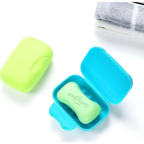 Travel Handmade Soap Box Soap Case Dishes Waterproof Leakproof Soap Box With Lock Box Cover
