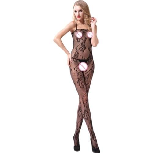 Sexy Erotic Lingerie Women Hot Open Crotch Fishnet Sexy Costumes Body stocking Plus Size Lenceria Erotica Mujer Sexi Teddy