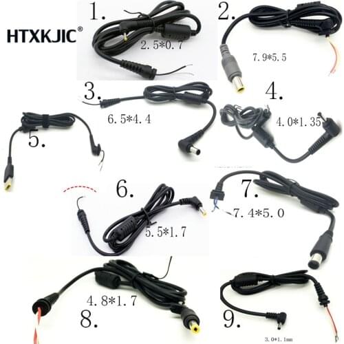 DC Power Male Tip Plug Connector With Cord / Cable For Samsung HP Dell Sony Toshiba Asus Acer Lenovo Ramos Cube Laptop Adapter